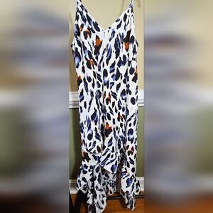 SHEIN long printed dress